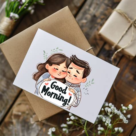 Good Morning Couple Clipart 12 PNG Bundle Cute Couple Goodmorning Clip ...