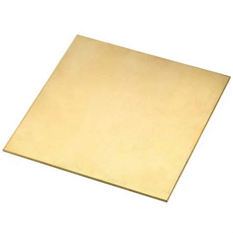 Polished Golden Square Brass Sheet For Construction 1mm At Rs 850 Kg