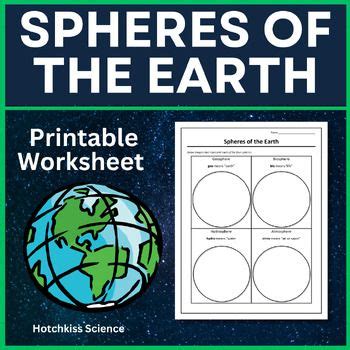 Spheres Of The Earth Science Worksheet For Grades 3 6 In 2024 Earth S