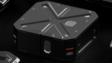 Sci Fi Boxes Futuristic 3d Model