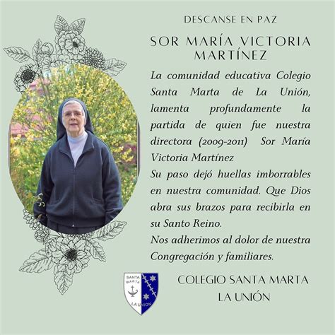 Sor María Victoria Martínez 1949 2022