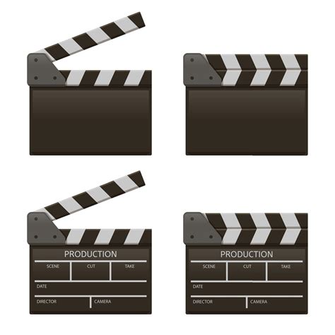 Movie Clap Board Film Open And Close Clappers Film Production