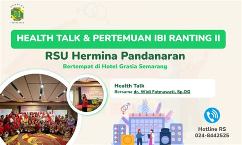 Hermina Hospitals Health Talk Event With RSU Hermina Pandanaran