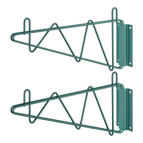 Regency 24 Deep Wall Mounting Bracket For Green Epoxy Wire Shelving