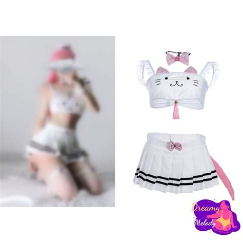 Sexy Lingerie Cute Cat Split Hollow Cat Girl Uniform Seductive Set Nightclub Female Anchor