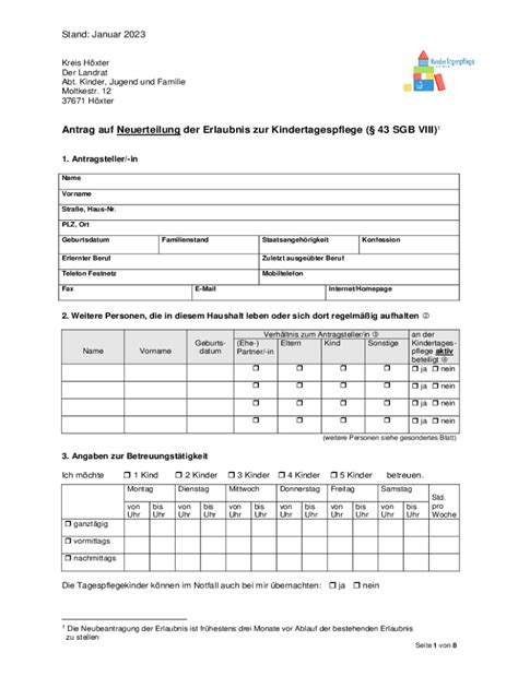 Ausfüllbar Online Antrag auf Neuerteilung der Erlaubnis zur Fax