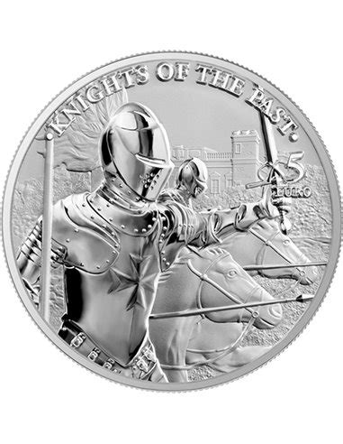 KNIGHTS OF THE PAST 1 Oz Silver Coin 5 Euro Malta 2021