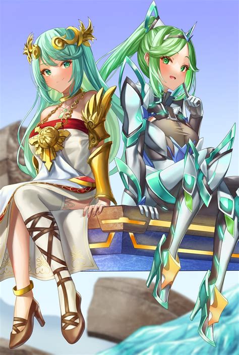 Palutena And Pneuma Xenoblade Chronicles And 3 More Drawn By White