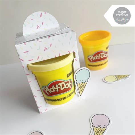 Play Doh Box 3oz 84gr Favor Box Silhouette And Cricut Etsy España