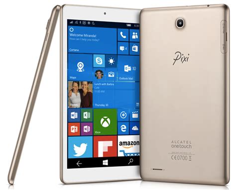 Alcatel OneTouch PIXI 3 8-inch Windows 10 tablet and PIXI 4 series ...