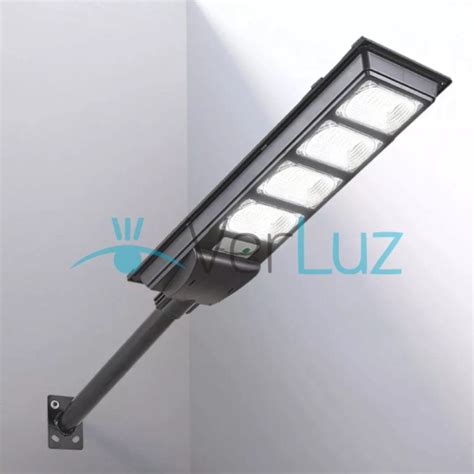 Luminaria Vial Solar Led Watt Sensor Movimiento Ip Luz Fr A