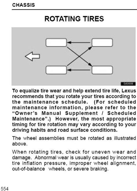 Tire rotation method - ClubLexus - Lexus Forum Discussion