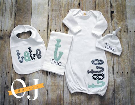 Personalized Baby Boy Gift Set Newborn Gift Set Infant