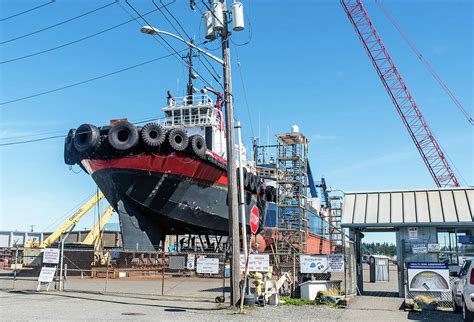 Tug At Anacortes Shipyard Photograph By Tom Cochran Fine Art America