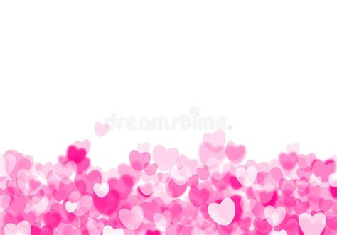 Valentine Hearts Pink Background Stock Illustration Illustration Of