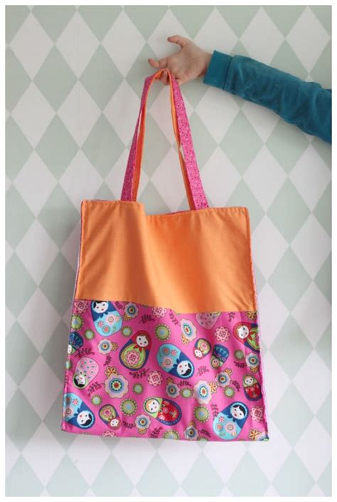 DIY: Ultra hippe tote bag - Mama Maai | Naaiprojecten, Tasje, Naaiprojecten voor beginners