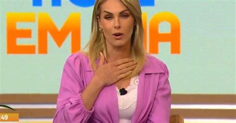 Koka Ana Hickmann exibe hematoma no braço durante programa e denuncia