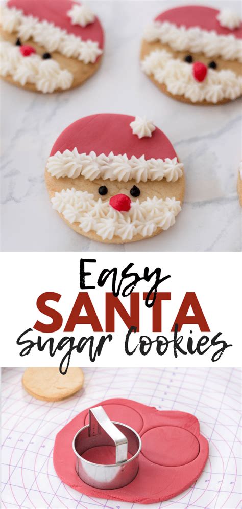 Easy And Delicious Santa Sugar Cookies The Mommy Mix Recipe Easy