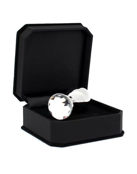 Dop Anal Metalic Rimba Small Cu Cristal Alb Domo Ro