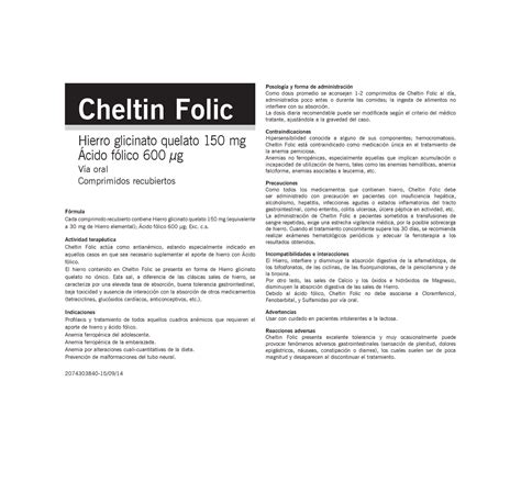 Cheltin Folic Apuntes Importantes Quimica Cheltin Folic Hierro