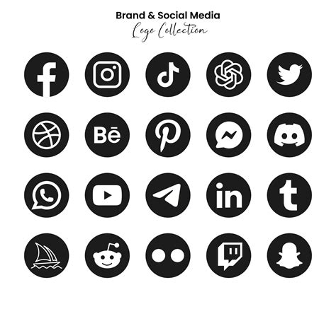 Popular Social Network Symbols Social Media Logo Icons Collection