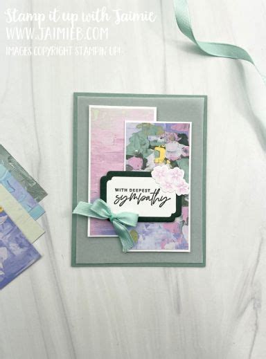 Stampin Up New Fancy Flora Sympathy Card Artofit