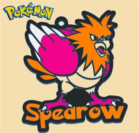 Archivo STL Llavero De Spearow Pokemon 21Plan Para Descargar Y