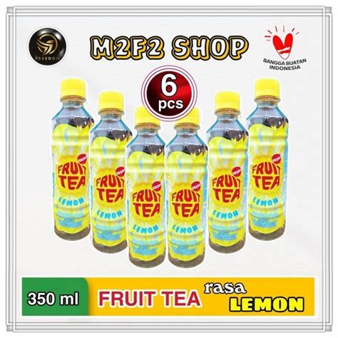 Jual Fruit Tea Lemon Botol Pet 350 Ml Kemasan 6 Pcs Di Lapak M2F2