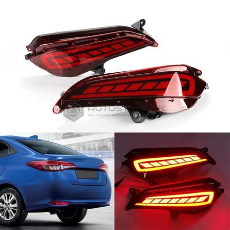 Toyota Yaris Rear Bumper LED Reflector Light 2020-2023 - Autostore.pk