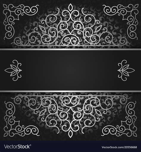 Background black and silver cover Royalty Free Vector Image