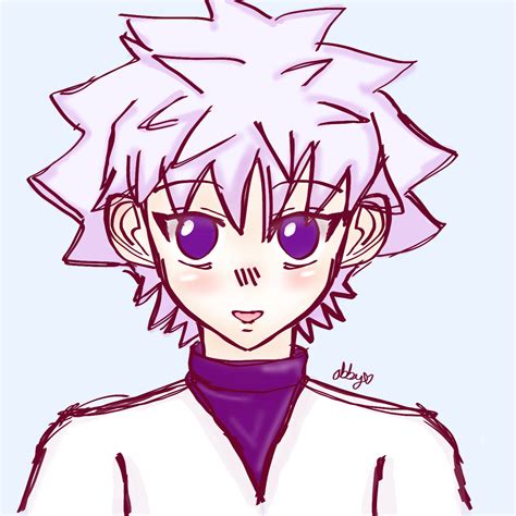 Messy Killua Drawing I Tried Digital Art Again 🙁 Rhunterxhunter