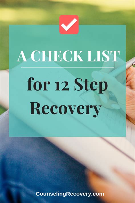 12 Step Recovery Checklist When You Re Feeling Stuck Artofit