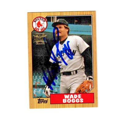 Wade Boggs Autograph Signed Topps Archives Baseball Card Boston