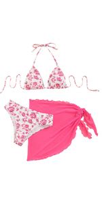 GORGLITTER Women S Colorblock Halter Bikini Set Tie Side 2 Piece Swimsuit Triangle Bathing Suit