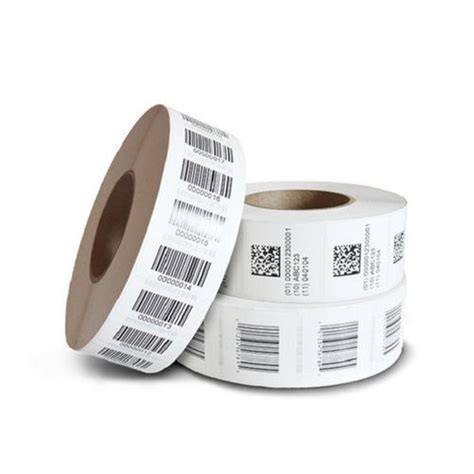 Paper White Printed Barcode Label Packaging Type Roll At Rs 005