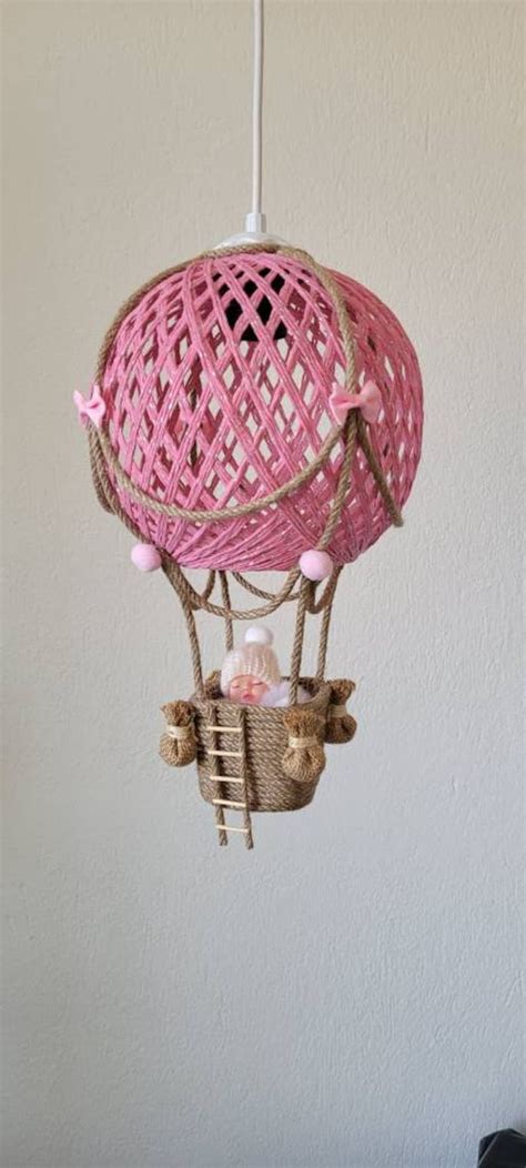 Hot Air Balloon Nursery Lights Chandelier Nursery Decor Baby Mobile Home Decor Birth Gift Etsy