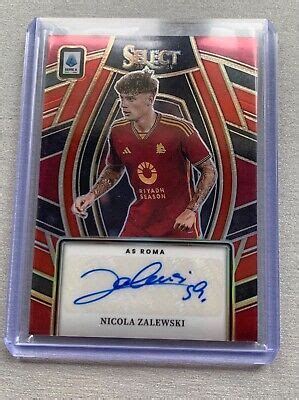 2023 24 NICOLA ZALEWSKI AUTO PANINI SELECT SERIE A RED PRIZM AUTO