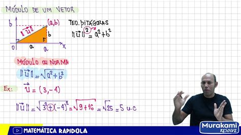 Norma ou módulo de um vetor GEOMETRIA ANALÍTICA NO ESPAÇO YouTube