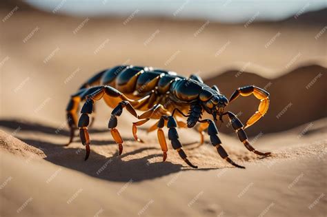 Premium AI Image | A scorpion in the desert