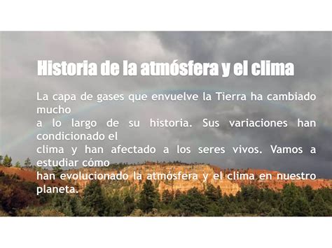 Historia De La Atm Sfera Y El Clima Ppt