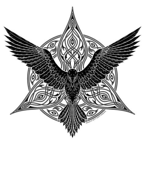 Raven Tattoo Google Search Celtic Tattoos Raven Tattoo Celtic