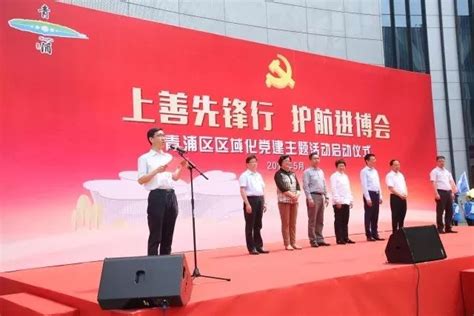 “上善先锋行？护航进博会”青浦区区域化党建主题活动启动图片新闻新闻中心上海市青浦区人民政府