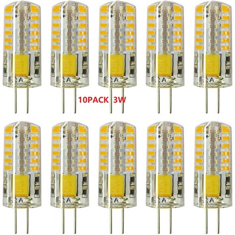 Lâmpadas Led G4 Halopim 12v 3w Bivolt Branco Quente Kit 10 Submarino