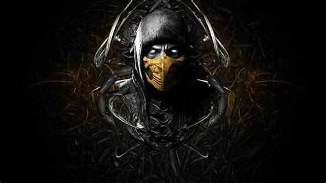 Descarga gratis Mortal kombat x escorpión cara ninja máscara