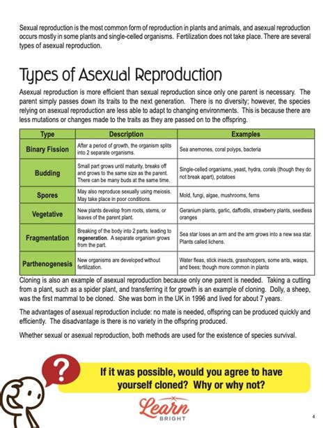 Asexual Reproduction Free Pdf Download Learn Bright