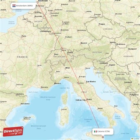 Direct Flights From Amsterdam To Catania AMS To CTA Non Stop