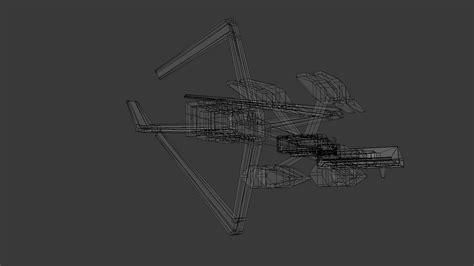 3D low-poly spaceship model - TurboSquid 1281221