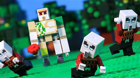 The Story Of Minecraft S First Iron Golem Lego Minecraft Animation