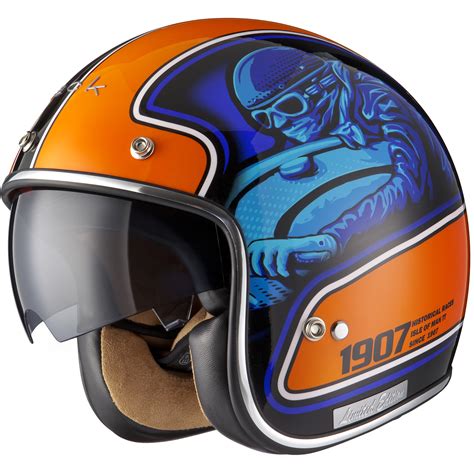 Limited Edition Black Moto-Racer Retro Open Face Scooter Motorcycle Bike Helmet | eBay