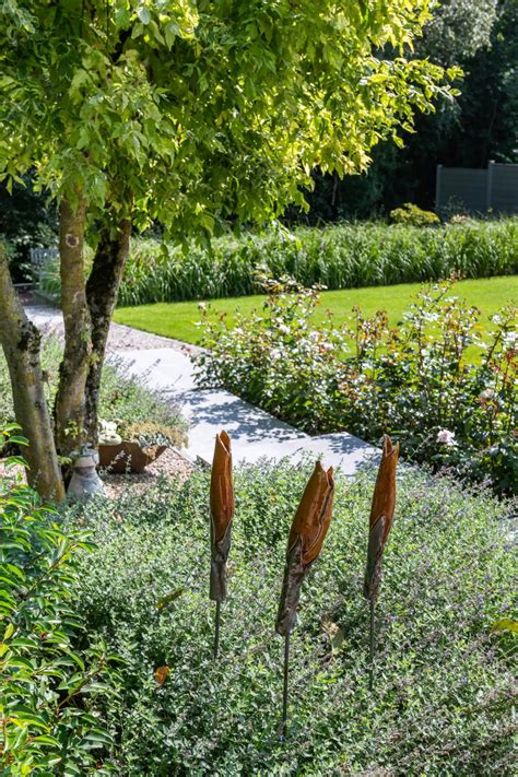 Hedendaagse Tuin Met Waterpartij Paul Nijst